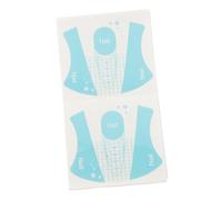 EPIGEIST Formulaire D'extension D'ongles en Pvc Bleu Réutilisable 100 Feuilles Autocollantes pour Manucure DIY Outil Pratique pour Nail Art
