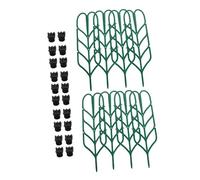 EPIGEIST Garden Plant Stakes Plastic Trellis with Adjustable Butterfly Clips for Climbing Vines and Flowers Indoor and Outdoor Gardening Support