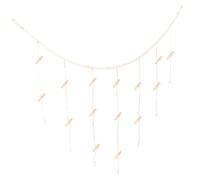 EPIGEIST Guirlande Perles pour Photos Murales avec Clips Décoration Suspendue Polyvalente pour Affichage Images et Souvenirs Support Mural Original pour Maison et Bureau