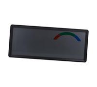 EPIGEIST Horloge Murale Grand Format avec Thermomètre Et Hygromètre Réveil avec Date Et Affichage Numérique pour Chambre À Coucher Écran LCD Et Abs Noir