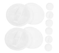 EPIGEIST Houppettes à Poudre Coton 10 Pièces 60×7 Mm pour Maquillage Visage Féminin Application Uniforme Finition Douce Portable