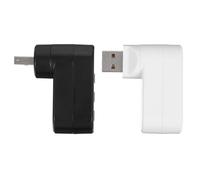 EPIGEIST Hub USB 20 à 3 Ports Rotatif Adaptateur USB pour Ordinateur Portable 2 Pièces Noir et Blanc Transfert de Données Rapide Compatible Clavier Souris Disque Dur Externe Usage
