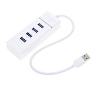 EPIGEIST Hub USB 3.0 4 Ports en ABS, Compact et Prêt à L’Emploi, pour Ordinateur Portable et Clé USB, Bureau ou Maison