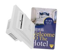 EPIGEIST Interrupteur à Carte avec Retard Dextinction Commande Électrique pour Chambres Dhôtes et Dortoirs Plaque Murale Blanche Compatible Installation Trois Fils