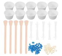 EPIGEIST Kit D’Épilation avec Perles de Cire Dure pour Visage et Nez Cire Solide Rapide sans Bande 1 Set Léger et Portable pour Épilation Précise du Corps et Zones Délicates