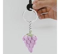 EPIGEIST Kit de 10 Pendentifs Amigurumi de Raisin Violet au Crochet Décorations Fruitées Faites Main pour Paquet et Porte-Clés Accessoires Créatifs pour Loisirs Manuels Adultes