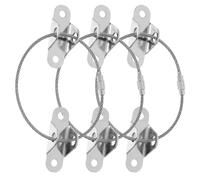 EPIGEIST Kit de 3 Sangles de Sécurité en Acier Inoxydable pour Meubles Anti-Basculement Chevilles Murales et Vis Autoforeuses, Protection Garçon et Filles