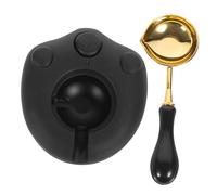EPIGEIST Kit de Fonte de Cire Électrique Chaton Noir avec Cuillère Chauffe Cire et Facile à Nettoyer pour Cachets et Loisirs Créatifs