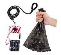 EPIGEIST Laisse pour Chien Nylon avec Pochette à Déjections et Porte-Pochette Robuste et Confortable Kit de Promenade pour Petits Chiens