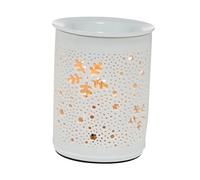 EPIGEIST Lampe à Parfum Élégante Lumière De Parfum Domestique Veilleuse Lampe De Nuit Lampe Enfichable Lumière De Forme Ronde Creuse Brûleur D'aromathérapie Brûleur De Parfum Matériel Doré