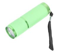 EPIGEIST Lampe de Poche LED UV Violette 9 LED Compacte Verte Lampe de Détection d'Argenté Mini Outil Portable pour Nail Art Manucure et Inspection Usage Professionnel et Domestique