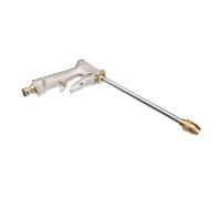 EPIGEIST Lance Arrosage Jardin Métal Plein Buse Longue Réglable Haute Pression Outil Polyvalent pour Lavage Auto et Arrosage Plantes Compatible Tuyau Finition Argentée