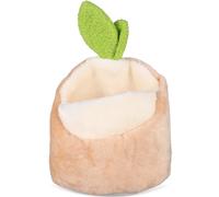 EPIGEIST Lit pour Hamster Chaud en Tissu Doux Nid Cosy Petit Lit Cachette pour Chinchillas et Cobayes Maison pour Petits Rongeurs Couleur Kaki Accessoire Hiver pour Cage