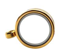 EPIGEIST Locket Pendentif Acier Inoxydable Cadre Ouvert Circulaire pour Photos Bijou DIY pour Colliers et Porte-clés Support Résistant pour Création Artisanale