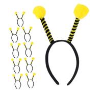 EPIGEIST Lot De 10 Serrage-têtes Abeille Garçon Et Filles Petites Antennes Bandeau d 39 Antenne Léger Costume Déguisement Pour Tout-petit Fête Carnaval Halloween