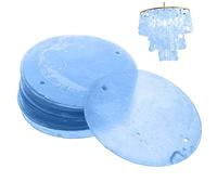 EPIGEIST Lot de 100 Tranches de Coquillages Ronds Naturels pour DIY Pendentifs à Suspendre Matériel de Bricolage Décoration de Maison Art de Noël Ornements à Suspendre