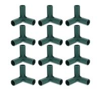 EPIGEIST Lot de 12 Connecteurs 3 Voies 16mm pour Cadre de Serrage, Supports de Tubes en Plastique Résistants aux Intempéries, Accessoires Jardinage Robustes pour Montage Rapide et Liaison