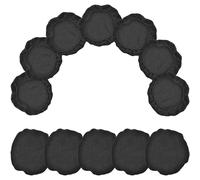 EPIGEIST Lot de 12 Housses Protectrices Extensibles en Tissu Élastique Noir Grosse Taille 9-11 CM Protection Anti-Transpiration et Anti-Poussière pour Arceau et Coussinets d'Oreillettes