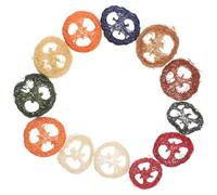 EPIGEIST Lot de 12 Jouets à Mâcher en Luffa Naturel Biologique pour Lapins et Cochons D’Inde, Taille Moyenne et Grosse, Couleur Aléatoire, Jouets Dentaires pour Hamster