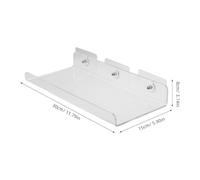 EPIGEIST Lot de 2 Étagères à Fleurs Transparentes en Acrylique 30X15 CM avec Ventouses Support Mural pour Plantes D’Intérieur Étagère Suspendue pour Fenêtre pour Herbes Aromatiques et