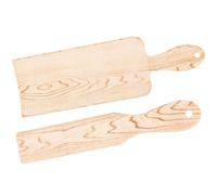 EPIGEIST Lot de 2 Palettes à Mèches en Bois Effet Grain Naturel Grosse et Petite Planche à Teinture Capillaire pour Salon et Usage Domestique Outil de Coloration Polyvalent pour Mèches