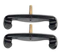 EPIGEIST Lot de 2 Repose-Épaules pour Violon 4/4 Noir Coussin Confortable Support Stable et Antidérapant Accessoire Pratique pour Jouer du Violon Debout Déplacement