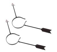 EPIGEIST Lot de 2 Serrage-têtes Flèche en Plastique pour Halloween, Accessoires de Farces D'halloween Légers et Élastiques, Bandeaux à Cheveux pour Costume et Fête Effrayante