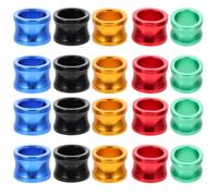 EPIGEIST Lot de 20 Bagues la Patte de Pigeon en Aluminium Multicolores, Anneaux Légers et Solide, Identification pour Volailles Adultes, Usage Intérieur pour Pigeons et Oiseaux Voyageurs