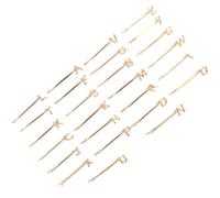 EPIGEIST Lot de 26 Pinces à Cheveux Alphabet en Métal Doré Barrettes Accessoires Coiffure pour Filles Épingles à Cheveux Lettres Décoratives pour Usage Quotidien et Événements