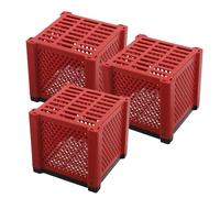 EPIGEIST Lot de 3 Boîtes de Rangement Filtrantes Cubiques pour Aquarium et Abreuvoir, Compatible Médias Filtrants Charbon Actif Alvéolé, Filtre Compact pour Filtration Eau