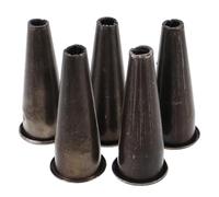 EPIGEIST Lot de 5 Connecteurs Coniques en Acier Manganèse pour Manche d'Outil à Main Tube de Soudage Robuste Compatible Houe et Râteau Accessoires Polyvalents pour Jardinage et