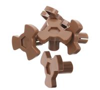 EPIGEIST Lot de 5 Pièces Support de Plateau Tournant pour Micro-ondes, Accouplement en Y Transparent en Verre, Coupleur Silencieux Compatible, Accessoire de Remplacement pour