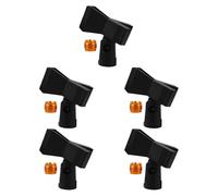 EPIGEIST Lot de 5 Pinces pour Micro à Ressort Réglable 5/8'' en Cuivre avec Adaptateur à Vis B9a, Fixation Stable pour Microphones 15-46 Mm, pour Studio, Podcast et Réunions