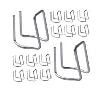 EPIGEIST Lot de 50 Pinces Métalliques Réutilisables pour Fixation de Toile d'Ombrage et Film Solaire Boucles Antidérapantes Adaptées aux Tubes 20/22 MM Clip de Serrage pour Jardin et