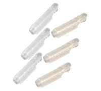 EPIGEIST Lot De 6 Bigoudis Pincettes Doré Et Argenté Pour Cheveux Courts Volumisants, Accessoire Coiffure Racines Et Franges Pour Femmes Et Filles, Outil De Mise Capillaire Polyvalent