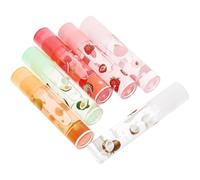 EPIGEIST Lot de 6 Gloss à Lèvres Transparents Aromatisés aux Fruits Hydratants et Protecteurs Pommades sans Couleur Soin Lèvres Nourrissant pour Usage Quotidien et Toutes Saisons Set