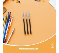 EPIGEIST Lot de 6 Stylos à Pointe Fine Réglables pour Dessin Technique Bec de Canard Couleurs Vert et Noir Tailles Petit Moyen Grand Outils Précis de Traçage pour Architectes