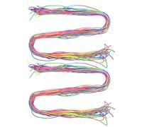 EPIGEIST Lot de 60 Élastiques à Tresser Dégradés Colorés pour Garçon et Filles Kit de Tressage 2 Sets Accessoires Cheveux Doux Adaptés à L’École et Fêtes