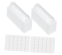 EPIGEIST Lot de 60 Pochettes Porte-Gloss à Lèvres en Plastique PVC Transparent Compact et Visible pour Cartes et Bons D'achat Utilisables Partout Tout Moment