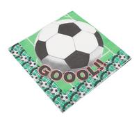 EPIGEIST Lot de 60 Serviettes en Papier Vertes Thème Football Décorations pour Fête d'Anniversaire Fournitures Fête Football Accessoires Jetables pour Banquet et Repas Festifs