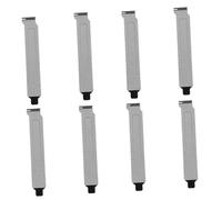 EPIGEIST Lot De 8 Caches D'emplacement Pci En Acier Peint Noir Avec Vis, Couvre-fente Ventilée Pour Boîtier Pc, Protection Antipoussière Pour Emplacement Vide, Accessoires Informatiques Professionnels