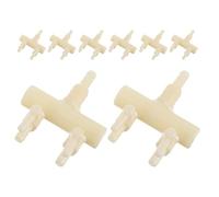 EPIGEIST Lot de 8 Répartiteurs d'air Réglables pour Aquarium Valves de Dérivation et Interrupteurs Intégrés, Distributeurs de Flux D'oxygène en Plastique pour Pompe à Air