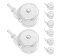 EPIGEIST Lot de 8 Roues de Rechange en Plastique pour Trotteur et Poussette Roulettes Universelles Silencieuses et Légères Accessoires Bébé pour Déplacements Fluides et Faciles