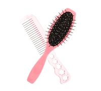 EPIGEIST Lot De Brosse à Cheveux Petite Brosse Peigne Rose Lissante Femmes Démêlante Bouclés