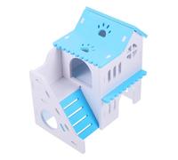 EPIGEIST Maison Cachette pour Hamsters et Cochons Petite Villa Colorée Odeur Refuge Multifonctionnel pour Hamsters Nains Souris et Petits Rongeurs