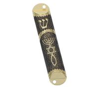 EPIGEIST Mezuzah Décoratif pour Porte Design Rétro Élégant Plaque Juive avec Parchemin Visible Bénédiction et Protection pour Maison Cadeau Judaïque pour Décoration Intérieure