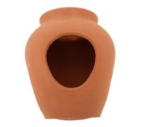 EPIGEIST Mini Ceramic Water Jar Fountain with Open Top for Indoor Outdoor Decor Circulating Terracotta Planter with Waterfall Feature Vintage Style Oxygenating Ornament for Garden Balcony