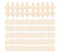 EPIGEIST Mini Clôture de Jardin en Bois 200 Pièces Barrière Miniature 49 X 30 CM pour Décoration de Micro-Jardin Maison de Poupée Bonsaï et Pelouse Accessoire Créatif pour Terrarium