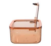 EPIGEIST Mini Trash Bin With Press Lid Transparent Plastic Desktop Garbage Can For Office And Home Space Saving Small Rubbish Container For Desk Organization