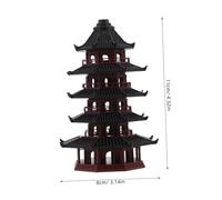 EPIGEIST Miniature Pagoda Ornament Chinese Ancient Architecture Model for Bonsai Fish Tank Décor Micro Landscape and Terrarium Decoration